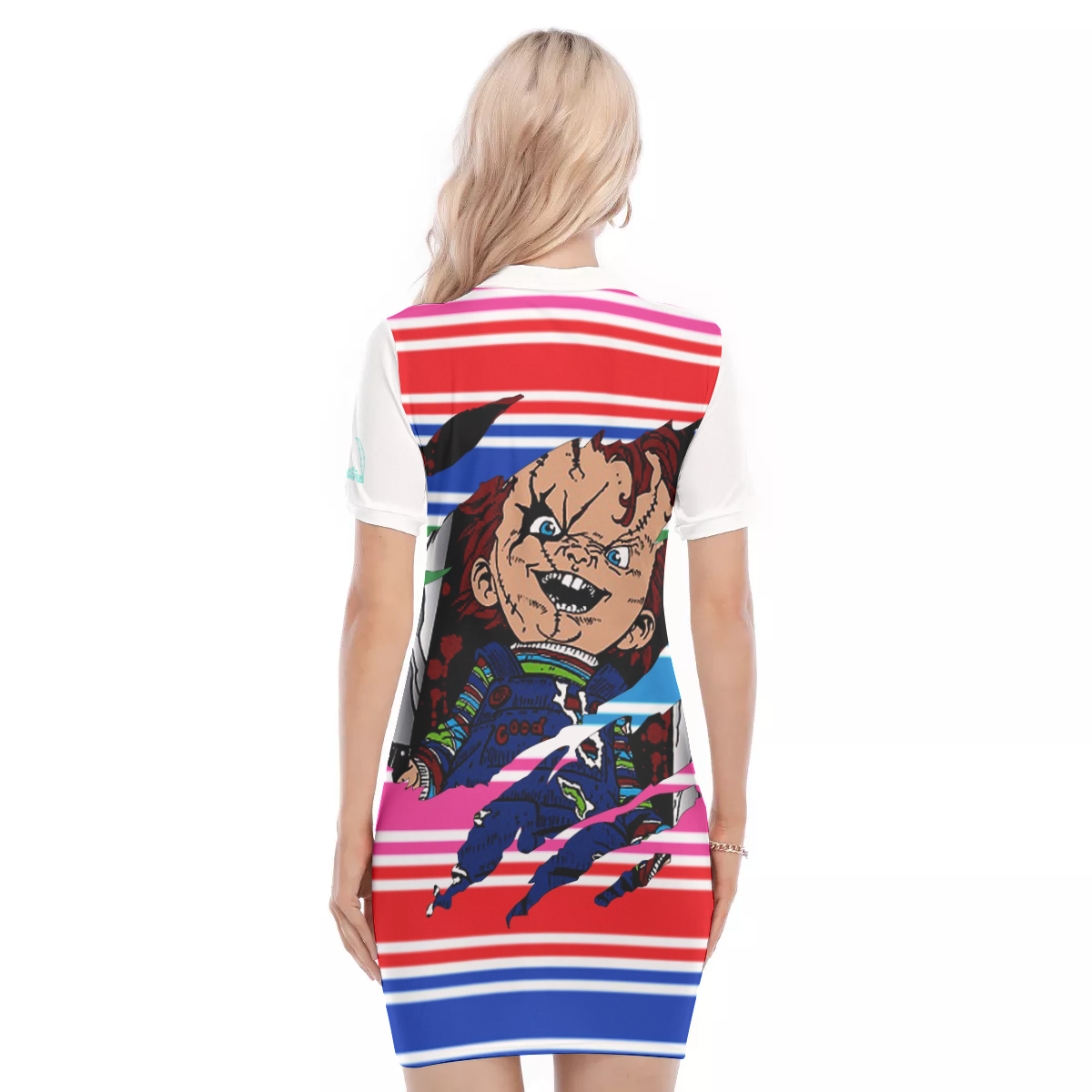 CHUCCY Women's Polo Collar Dress