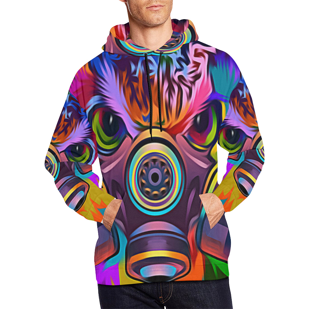 COLORING OWL All Over Print Hoodie for Men