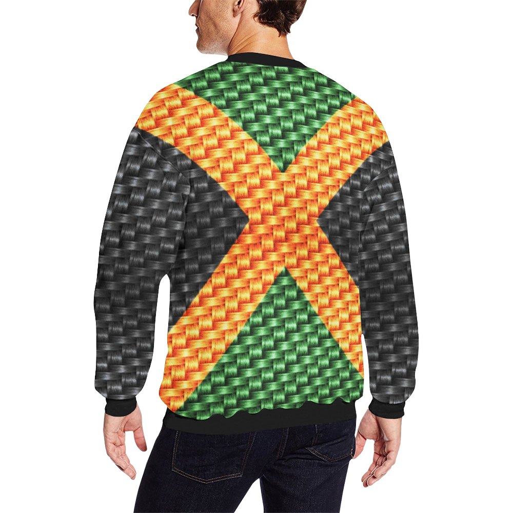 JAMAICA Men's Oversized Fleece Crew Sweatshirt