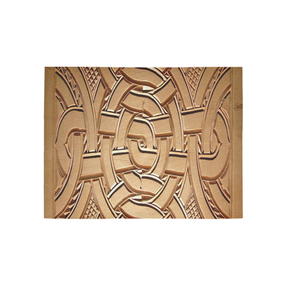 TEMBE ART WOOD Area Rug 5'3''x4'