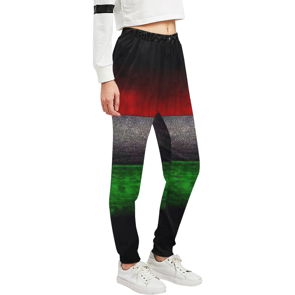 RBG GRUNGE Women's All Over Print Sweatpants (Model L11)