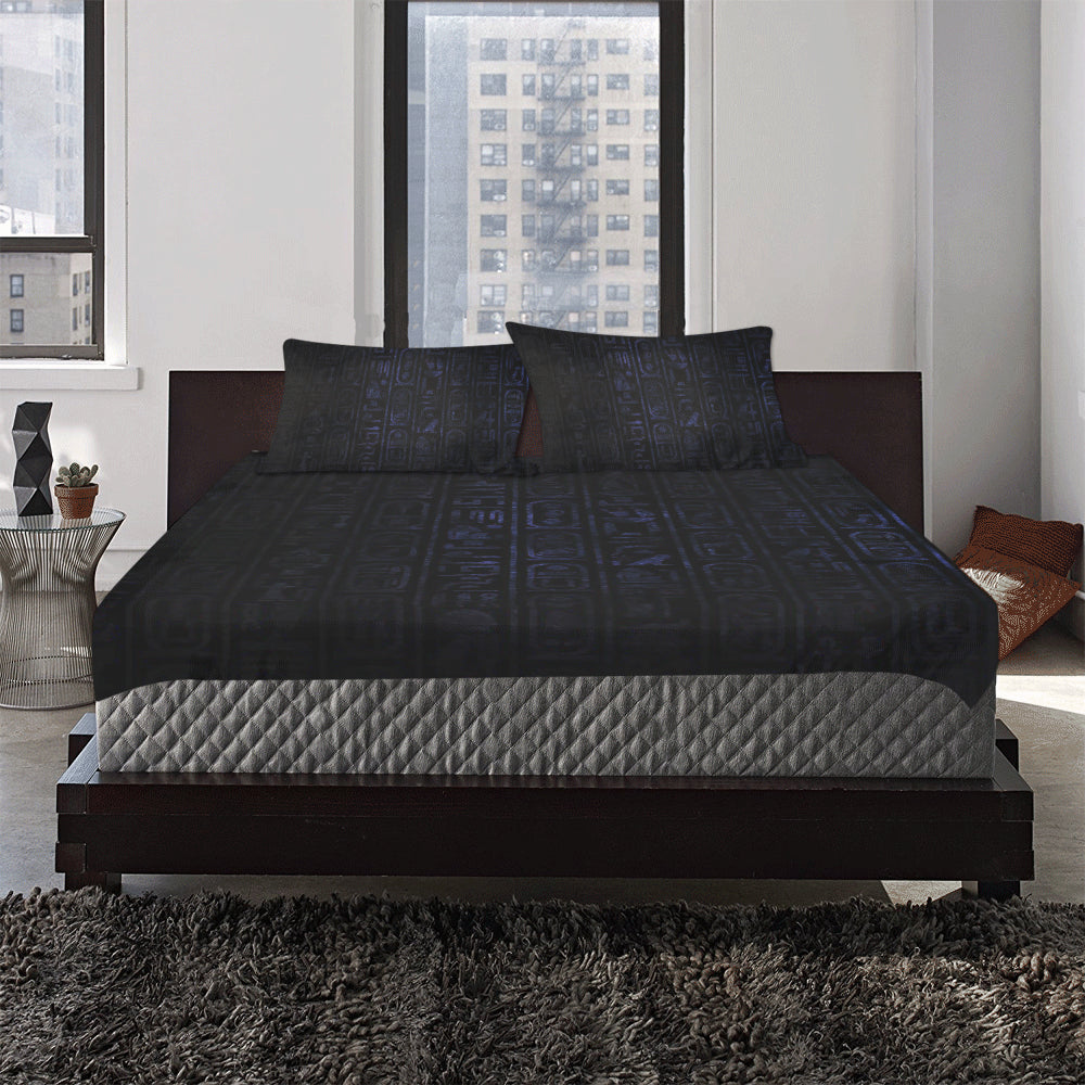 HIEROGLYH 3-Piece Bedding Set