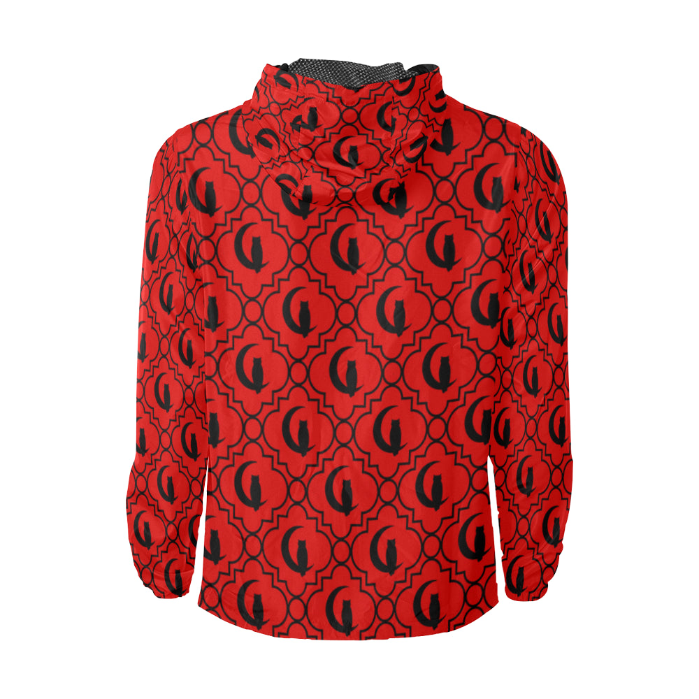 ELEGANCE R BLACC All Over Print Windbreaker for Unisex