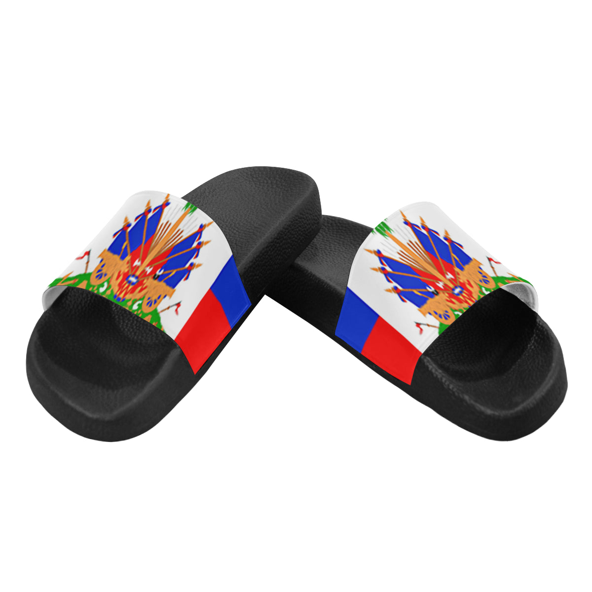 HAITI FLAG Men's Slide Sandals (Model 057)