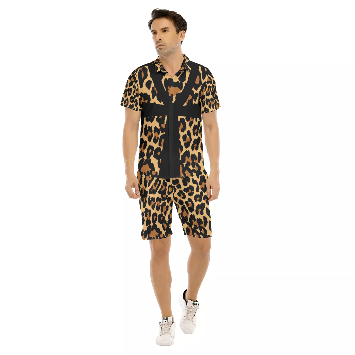 CHEETAH ANKH Men's Short Sleeve Shirt Sets