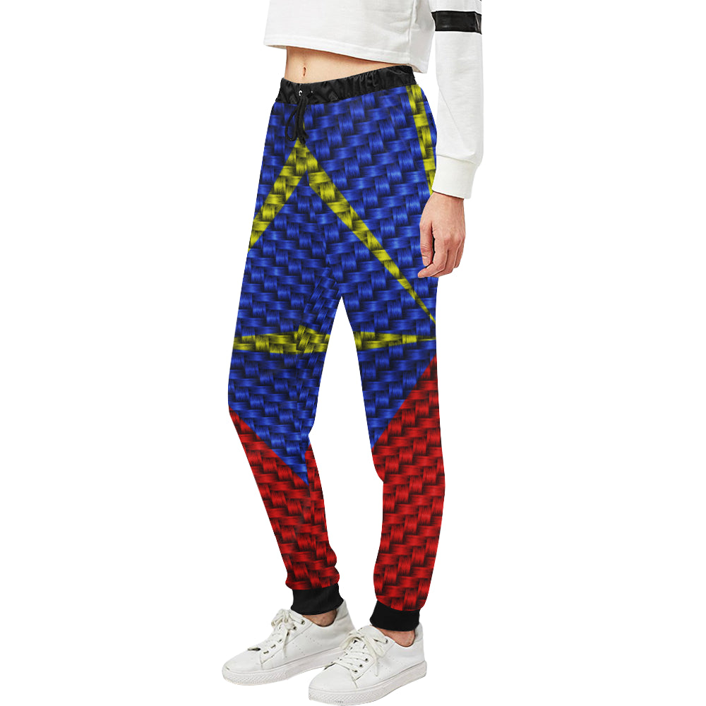 LA REUNION FLAG Women's All Over Print Sweatpants (Model L11)