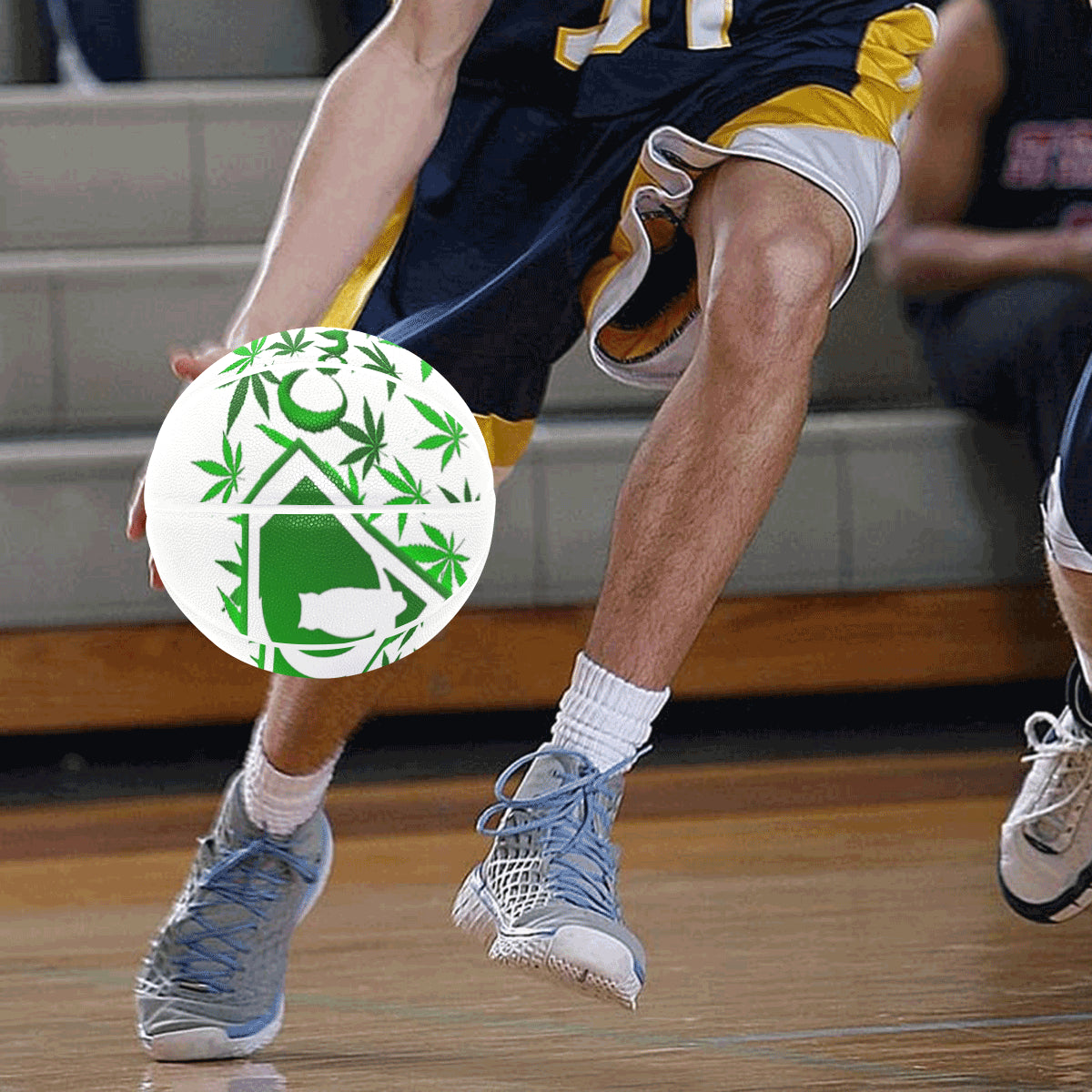 SUPER WEED WHT All Over Print Basketball