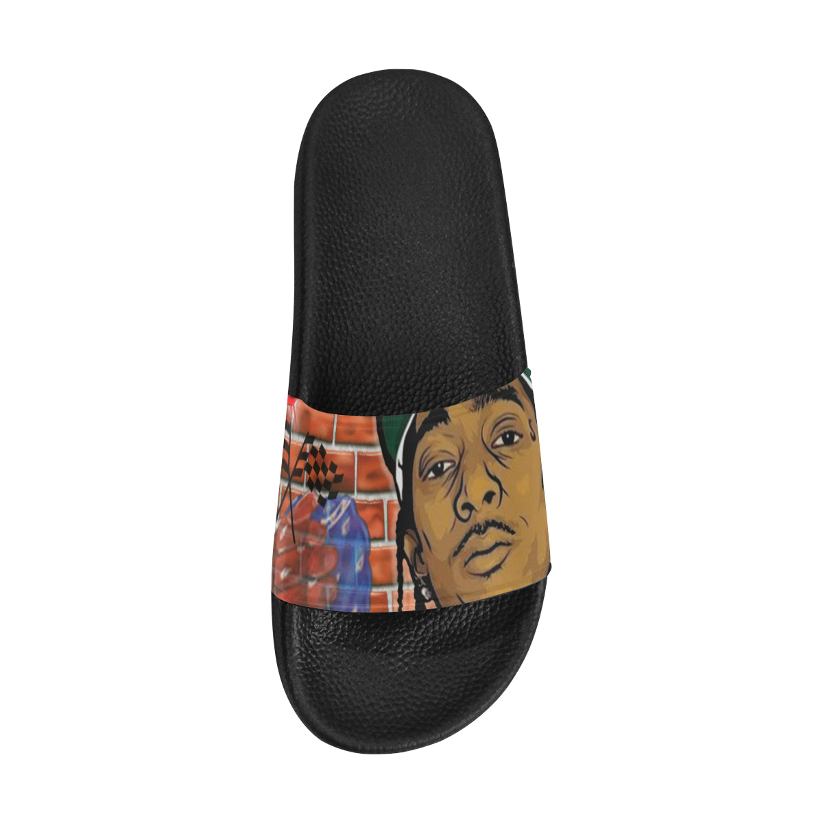 NIPSEY MARATHON CONTINUE Men's Slide Sandals (Model 057)