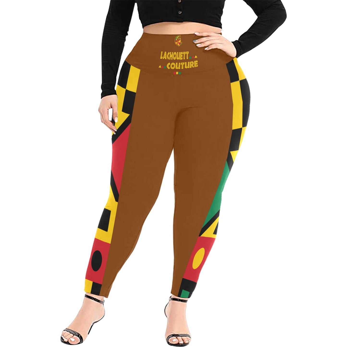 KENTE BUTAN High Waist Leggings