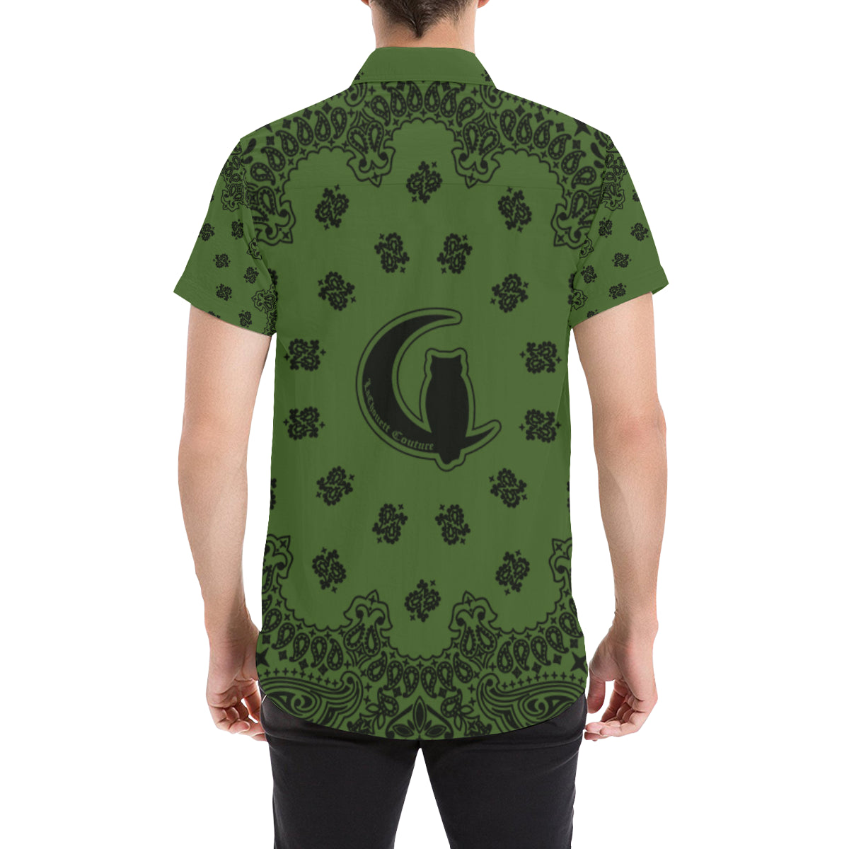 BANDANA KAKI Men's All Over Print Short Sleeve Shirt