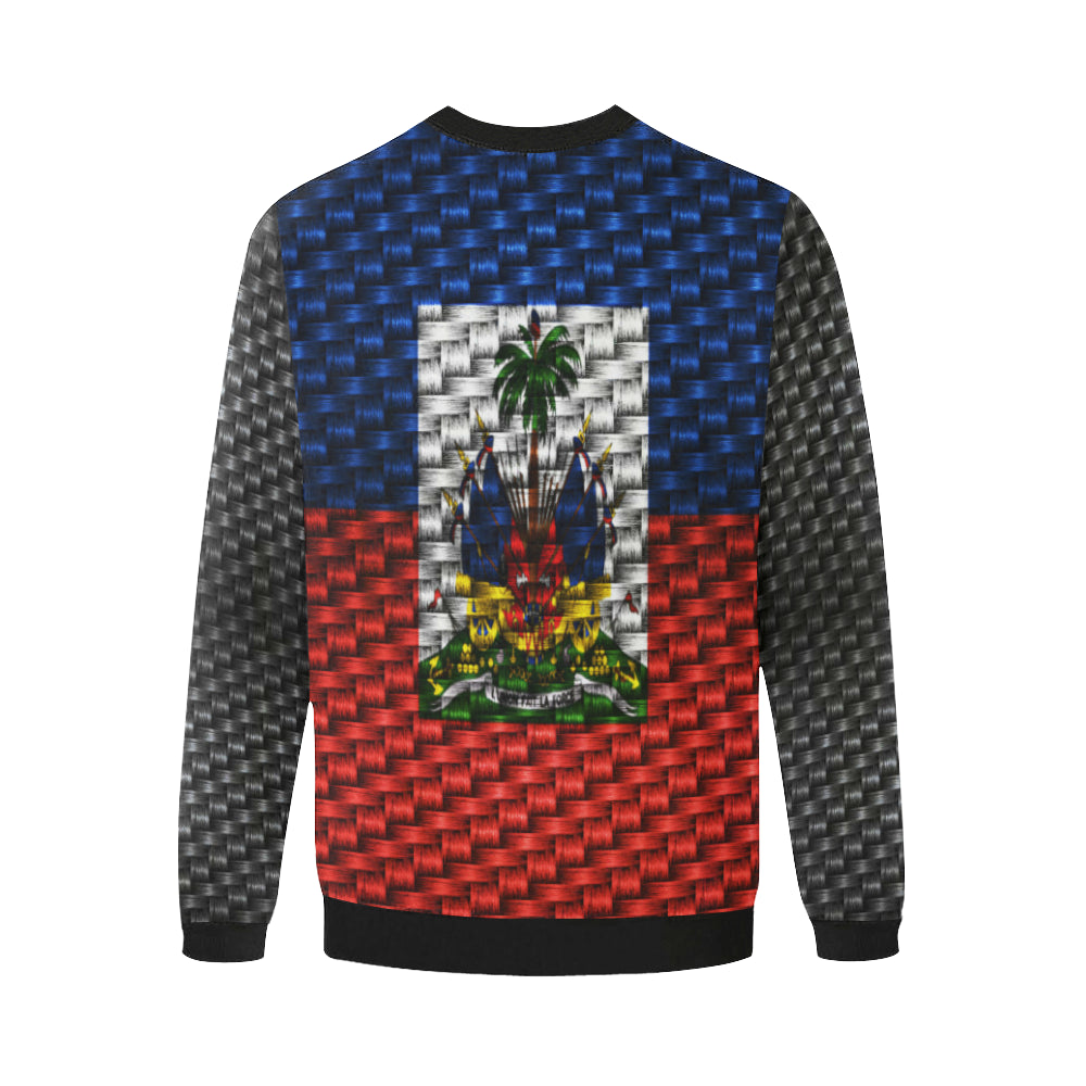 HAITI Men's Oversized Fleece Crew Sweatshirt