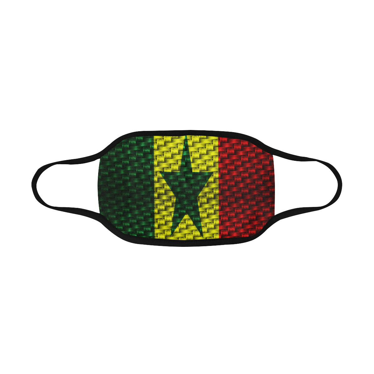 SENEGAL FLAG Mouth Mask in One Piece (2 Filters Included)