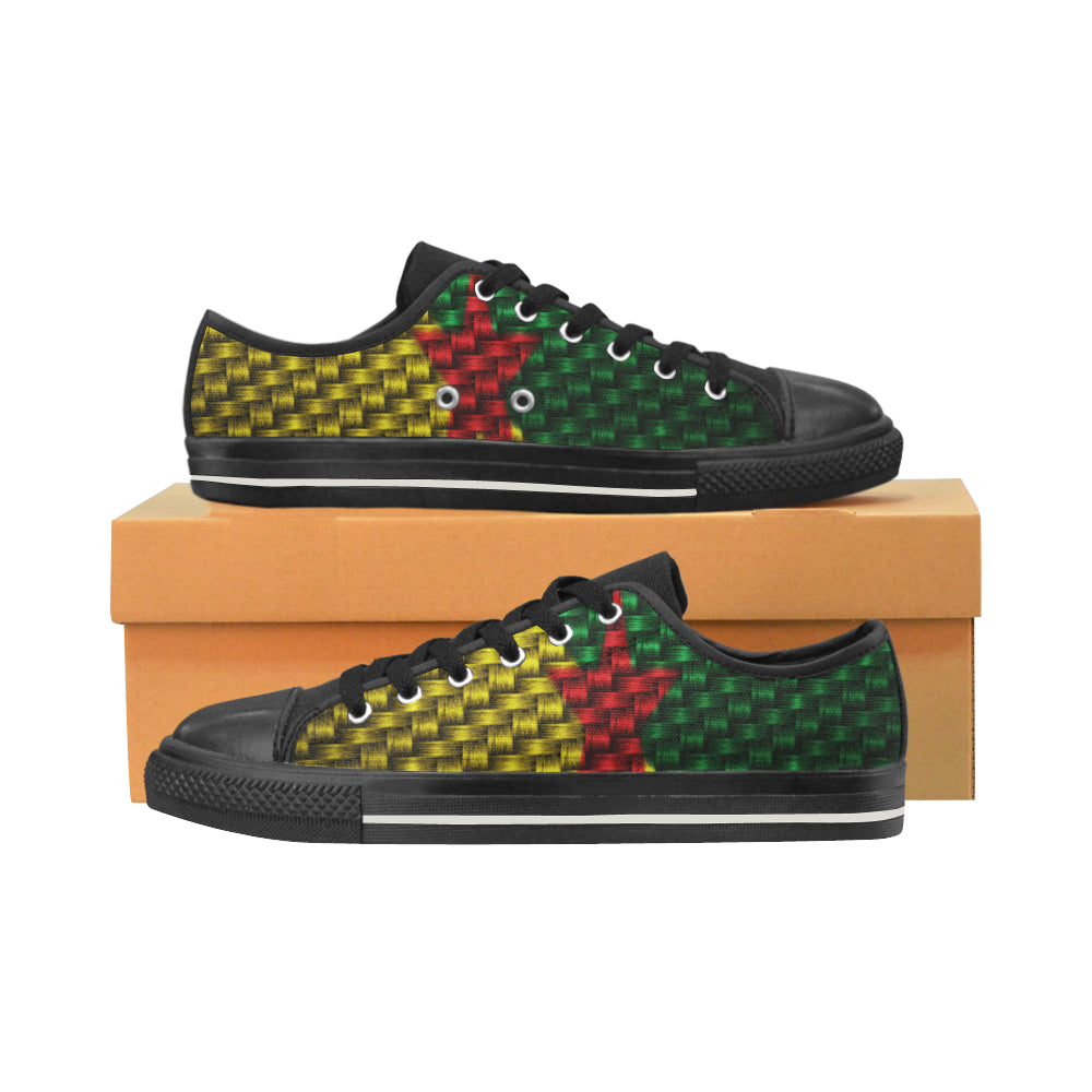YANA FLAG TRESSER Men's Classic Canvas Shoes (Model 018)