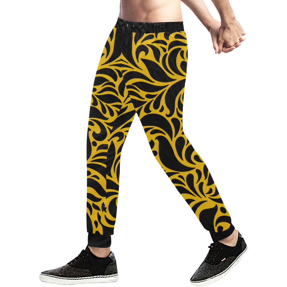 GORGIOUS YLW Men's All Over Print Sweatpants (Model L11)