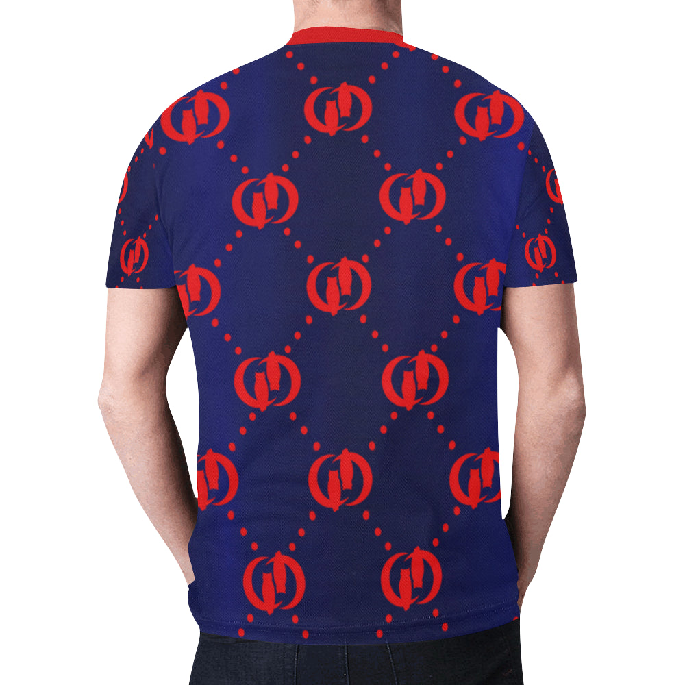 GOLDIE RED TRIANGLE New All Over Print T-shirt for Men (Model T45)