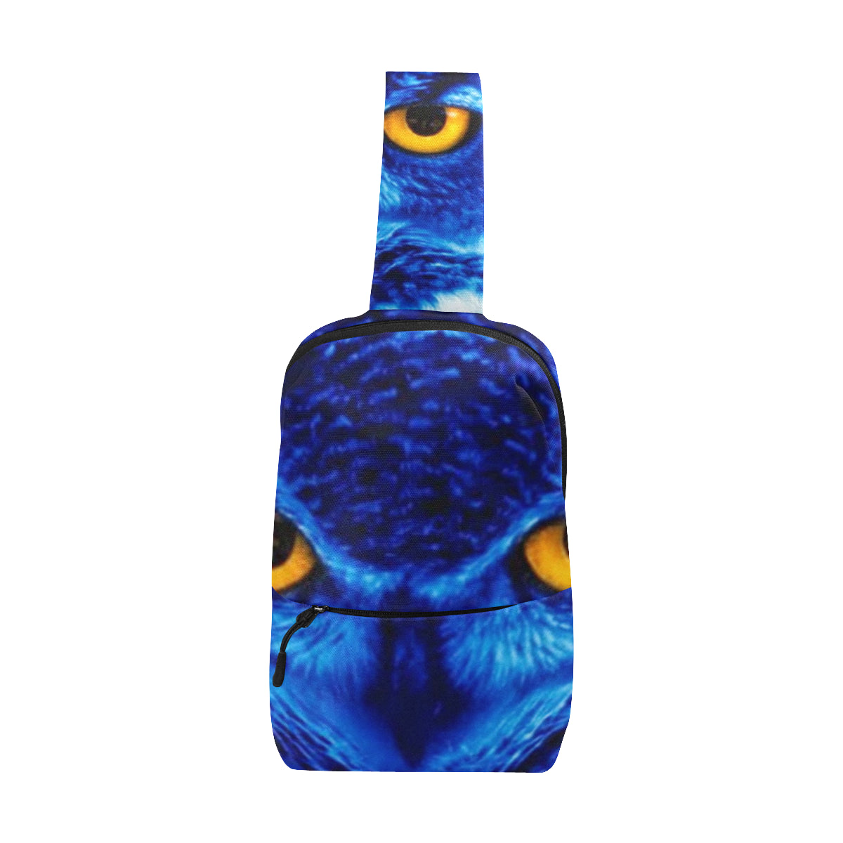 FLASHY BLUE OWL Chest Bag (Model 1678)