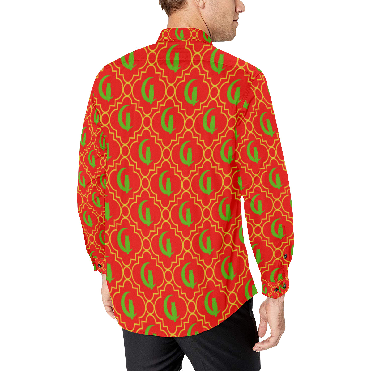 ELEGANCE RJV Men's All Over Print Casual Dress Shirt (Model T61)