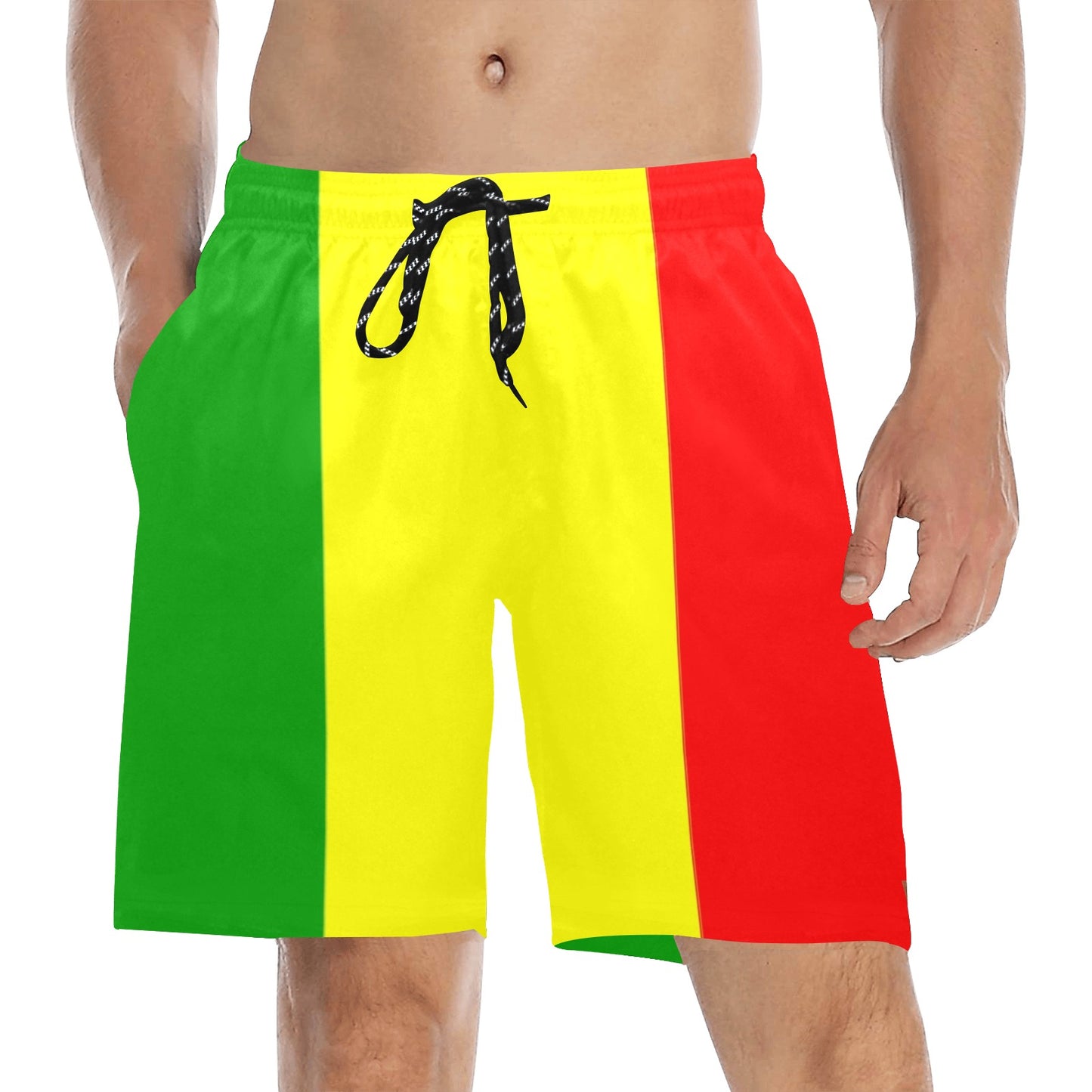 AFRIKA FR Men's Mid-Length Beach Shorts