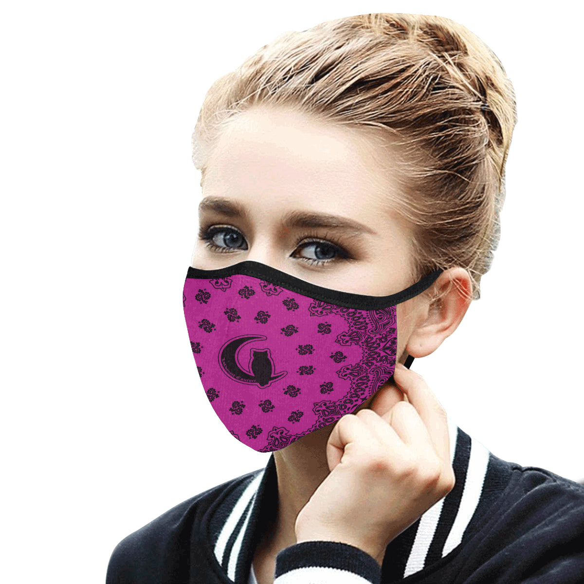 BANDANA PRLPLE Mouth Mask in One Piece (2 Filters Included)