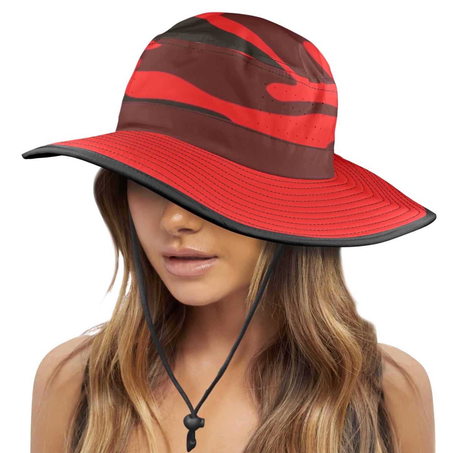 CAMOUFLAGE Wide Brim Bucket Hat