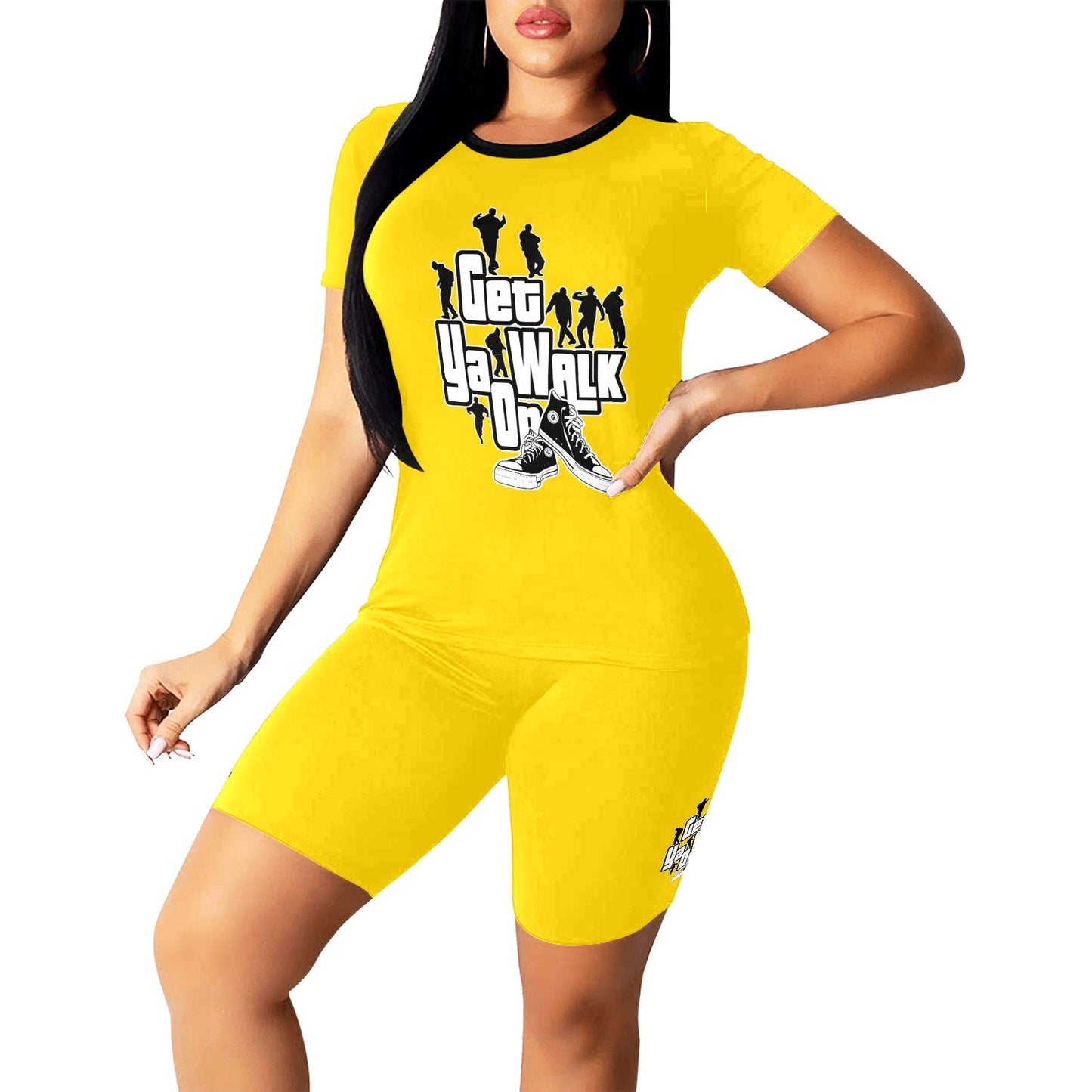 GET YA WALK ON Women's Short Yoga Set