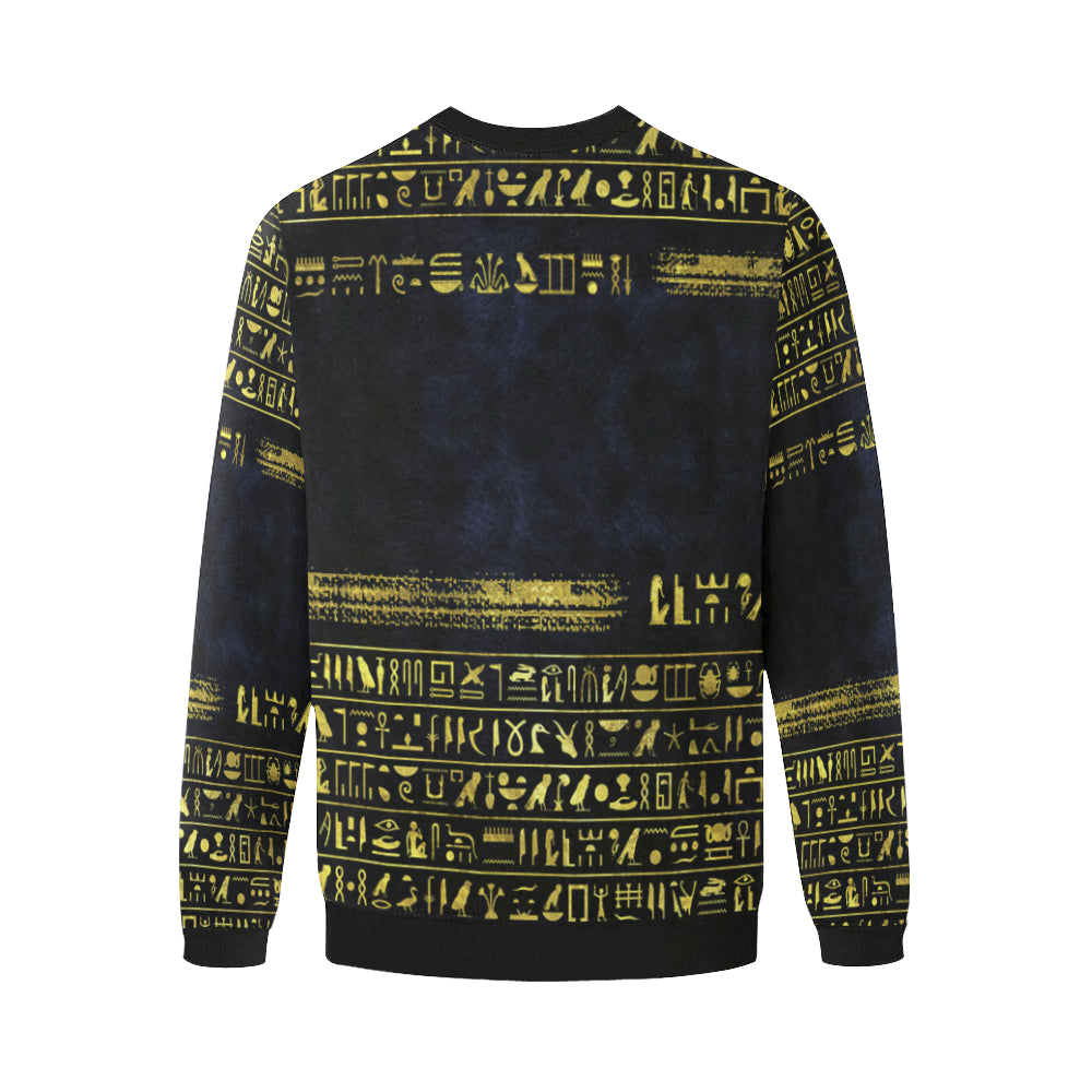 HIEROGLYPH DELUXE Men's Oversized Fleece Crew Sweatshirt