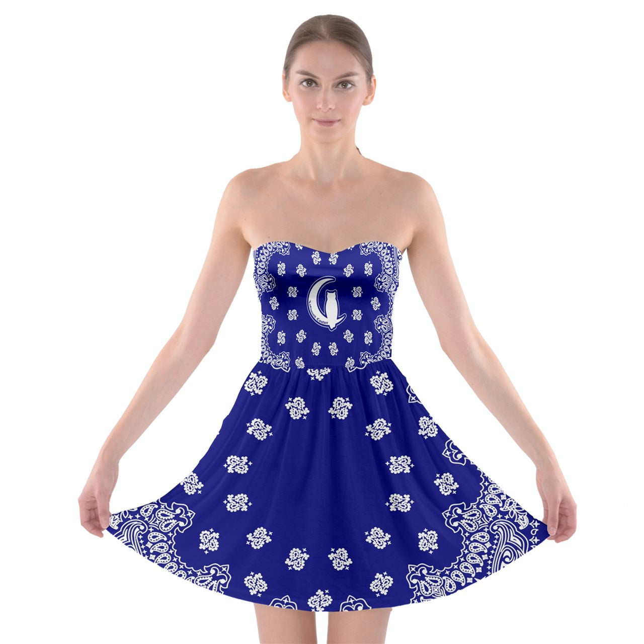 Bandana Cs'up Strapless Bra Top Dress