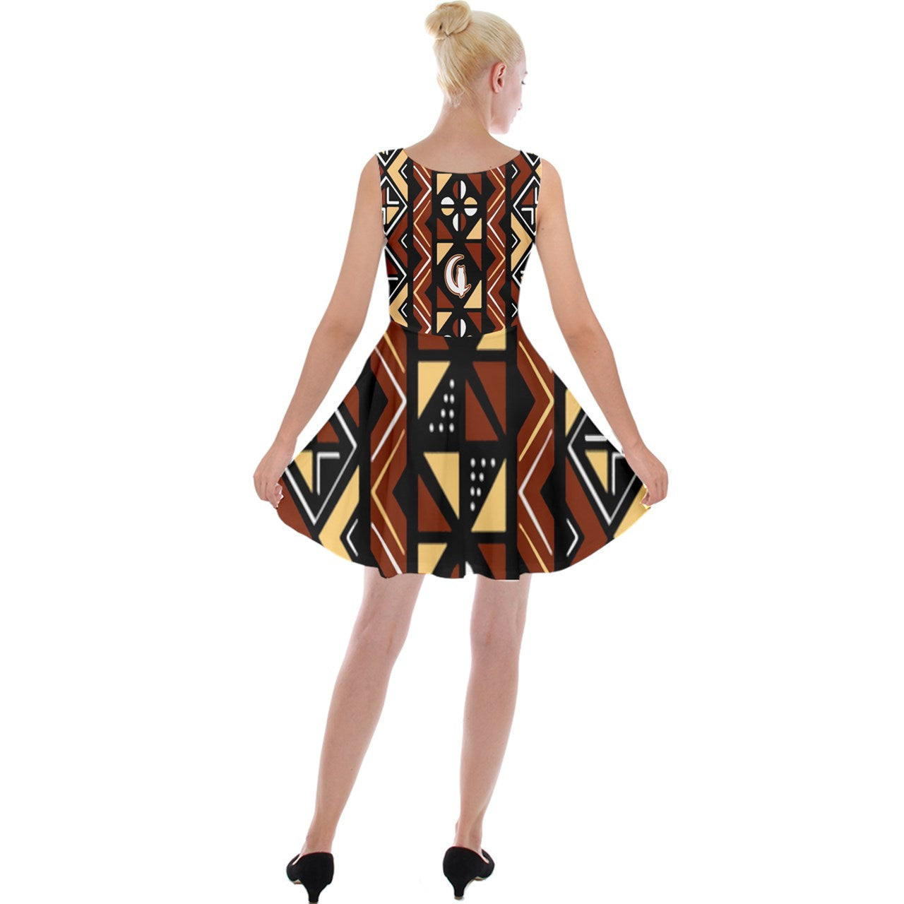 Bologan Velvet Skater Dress