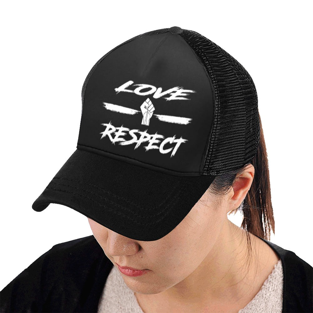 LOVE ND RESPECT Trucker Cap E (Front Panel Customization)