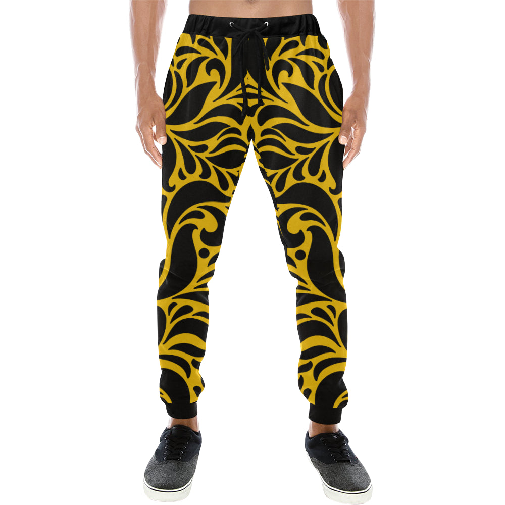 GORGIOUS YLW Men's All Over Print Sweatpants (Model L11)