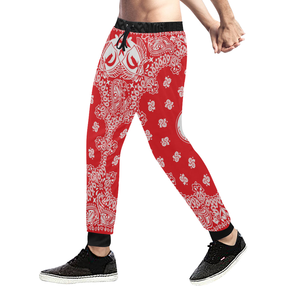 REDLOVE Men's All Over Print Sweatpants (Model L11)