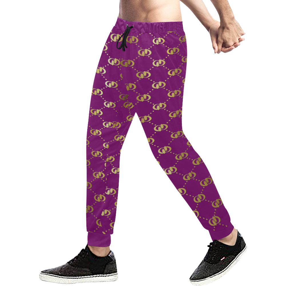 EXCELLANCE PRPLGLD Men's All Over Print Sweatpants (Model L11)