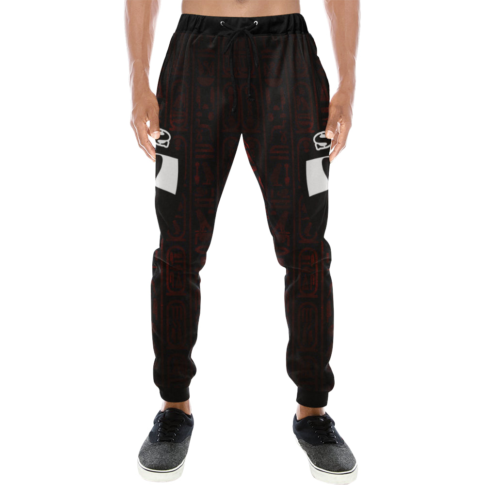 SETH RED Men's All Over Print Sweatpants (Model L11)
