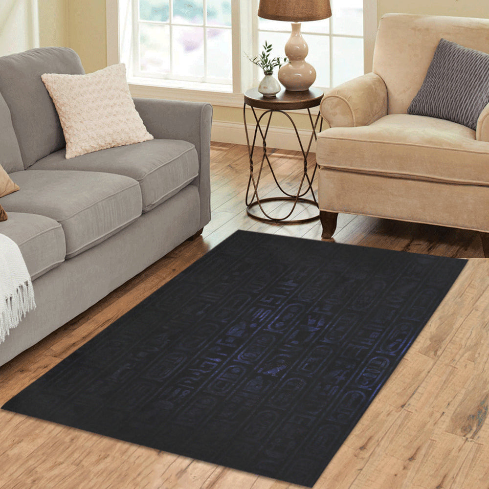 HIEROGLYH Area Rug 5'3''x4'