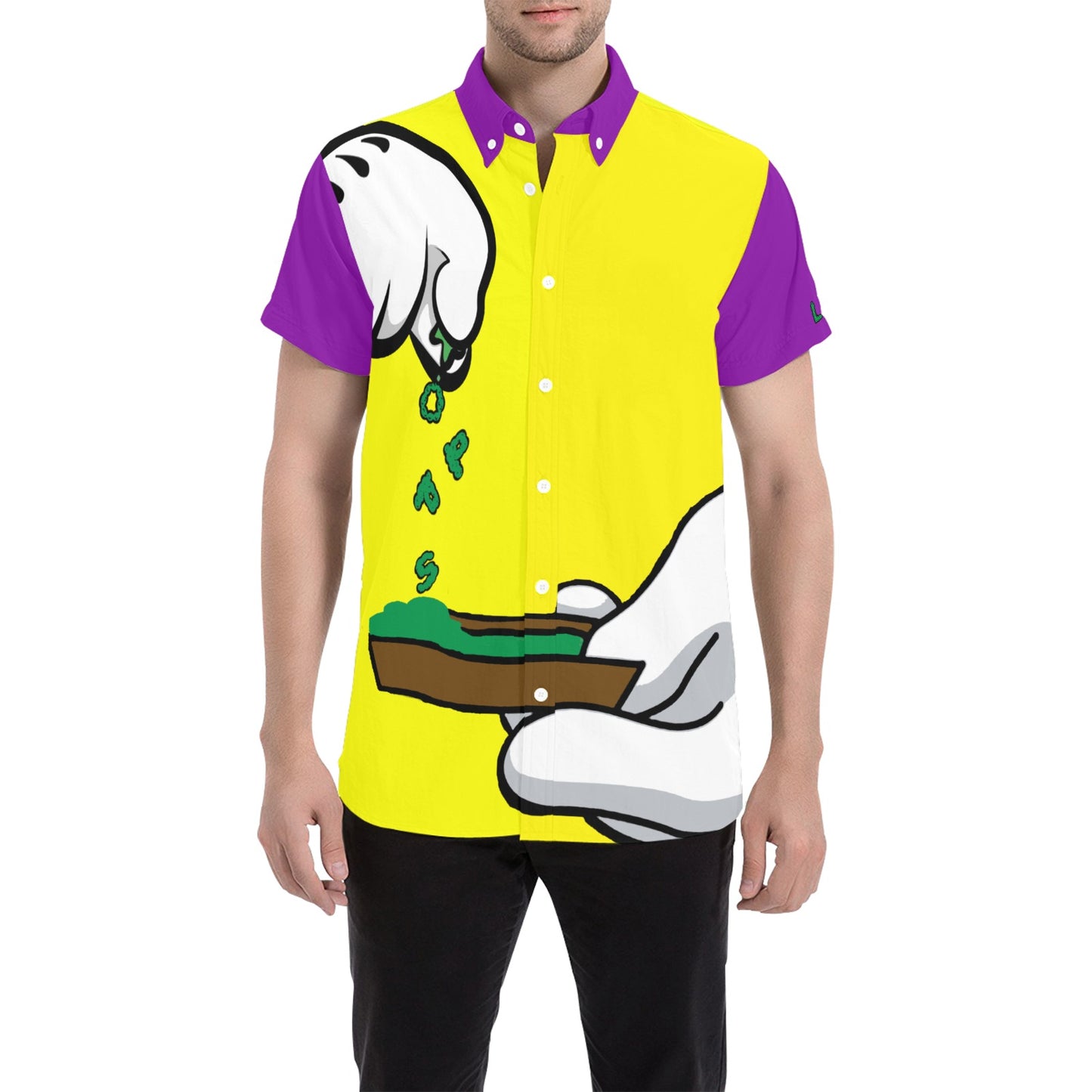 BURN THE OPPS BICOLORS All Over Print Short Sleeve Shirt