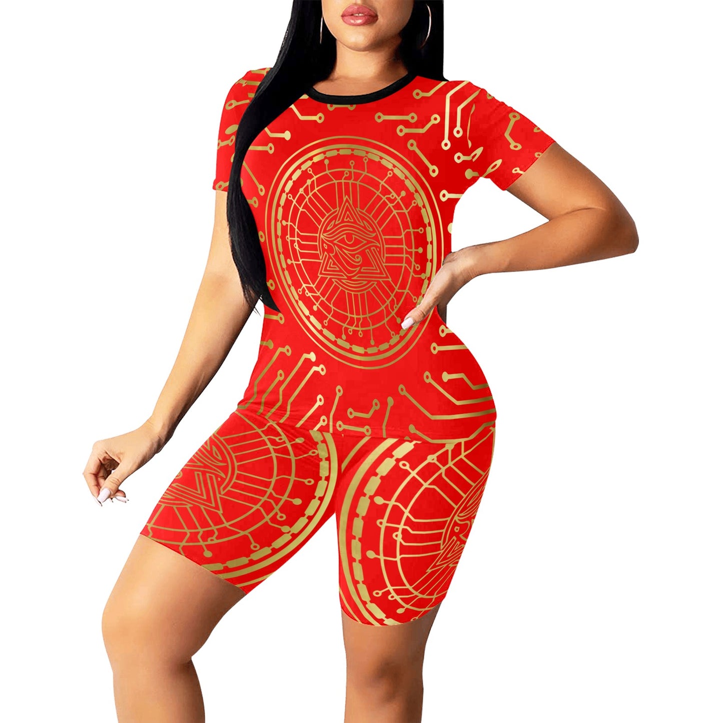 CRYPTO KMT Women's Short Yoga Set