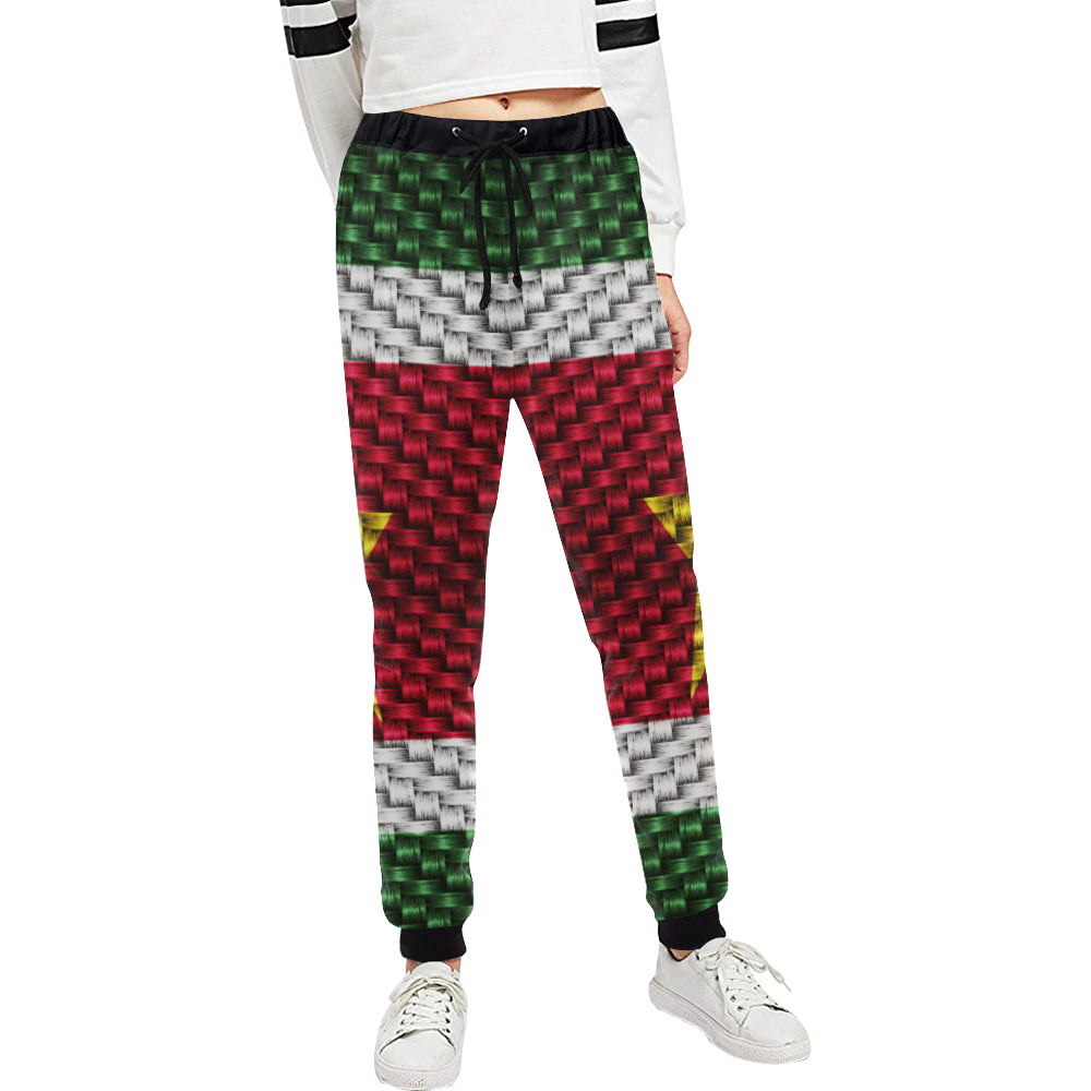 SURINAME FLAG Women's All Over Print Sweatpants (Model L11)