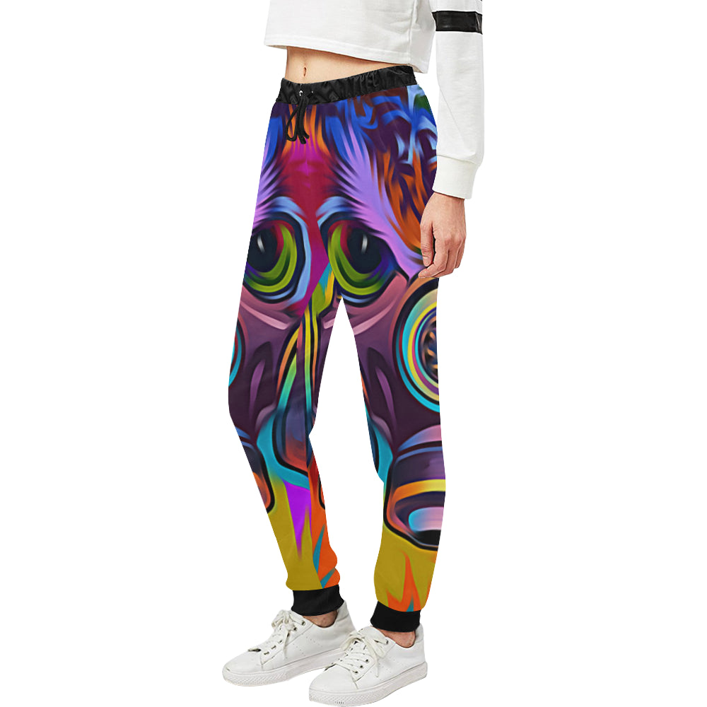 TOXIC COLORS Women's All Over Print Sweatpants (Model L11)