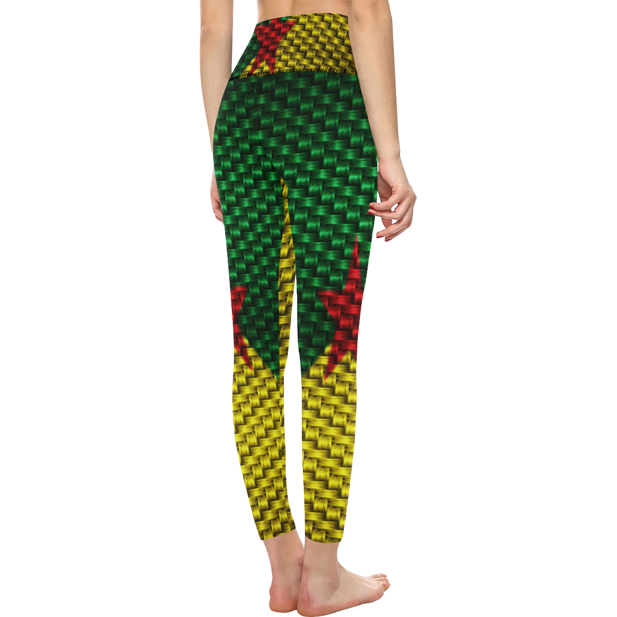 YANAZER  All Over Print High-Waisted Leggings