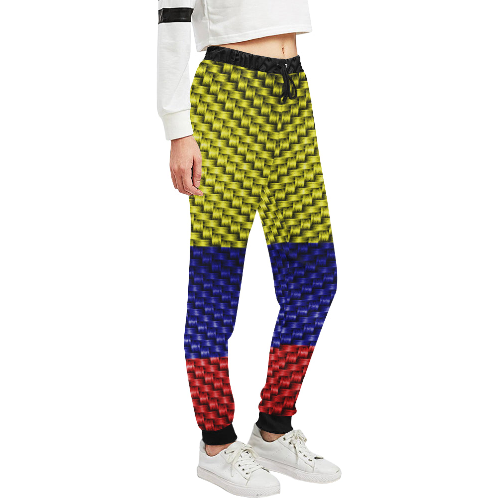 COLOMBIA FLAG Women's All Over Print Sweatpants (Model L11)