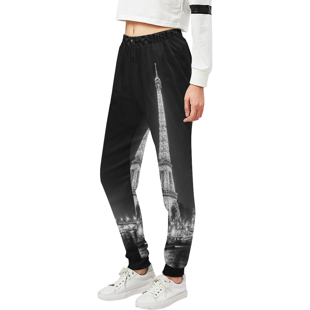 PARIS BY NIGHT Women's All Over Print Sweatpants (Model L11)