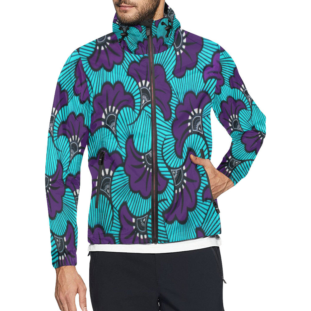 AFRIKA FULL FLOWER All Over Print Windbreaker for Unisex