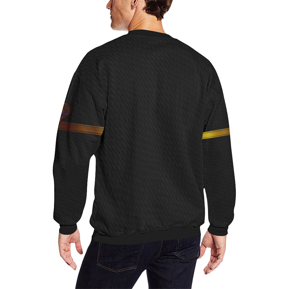CROOKS AND FLAILS Men's Oversized Fleece Crew Sweatshirt