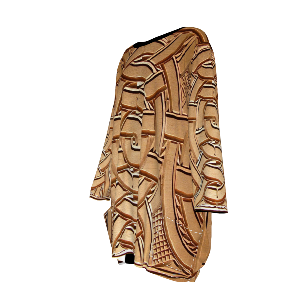 TEMBE WOOD Women's Loose Crew Neck shirt
