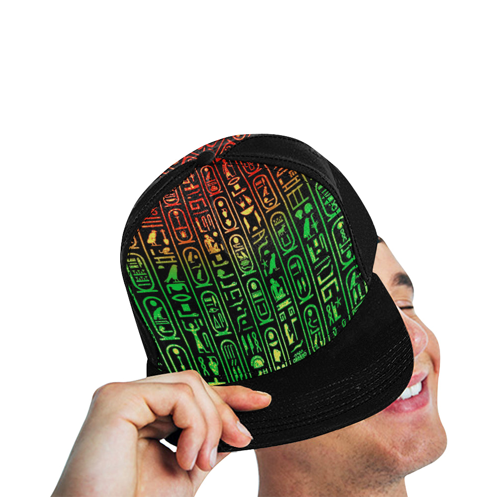 RASTAGLYPHIK All Over Print Snapback Hat D