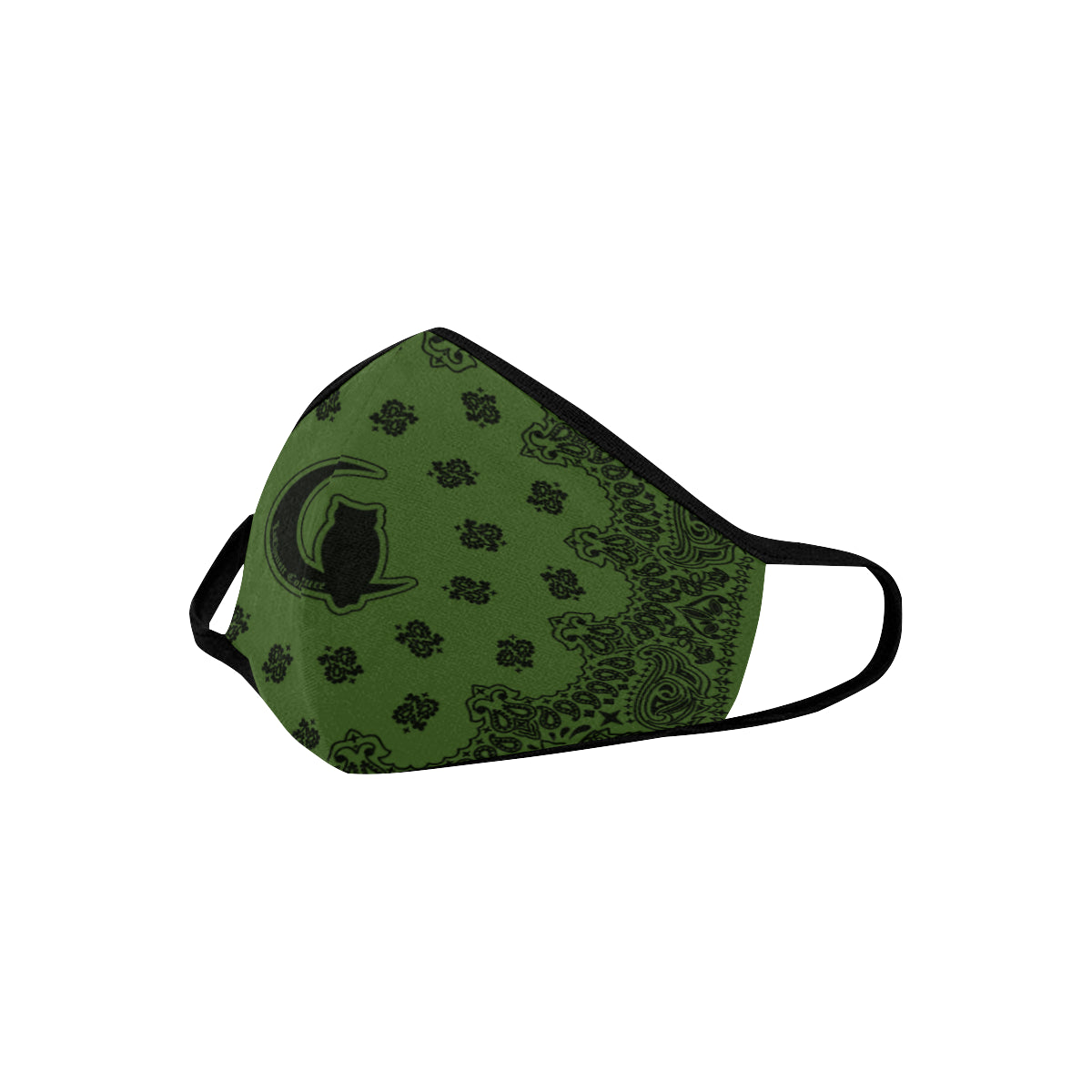 BANDANA KAKI Mouth Mask in One Piece (2 Filters Included)