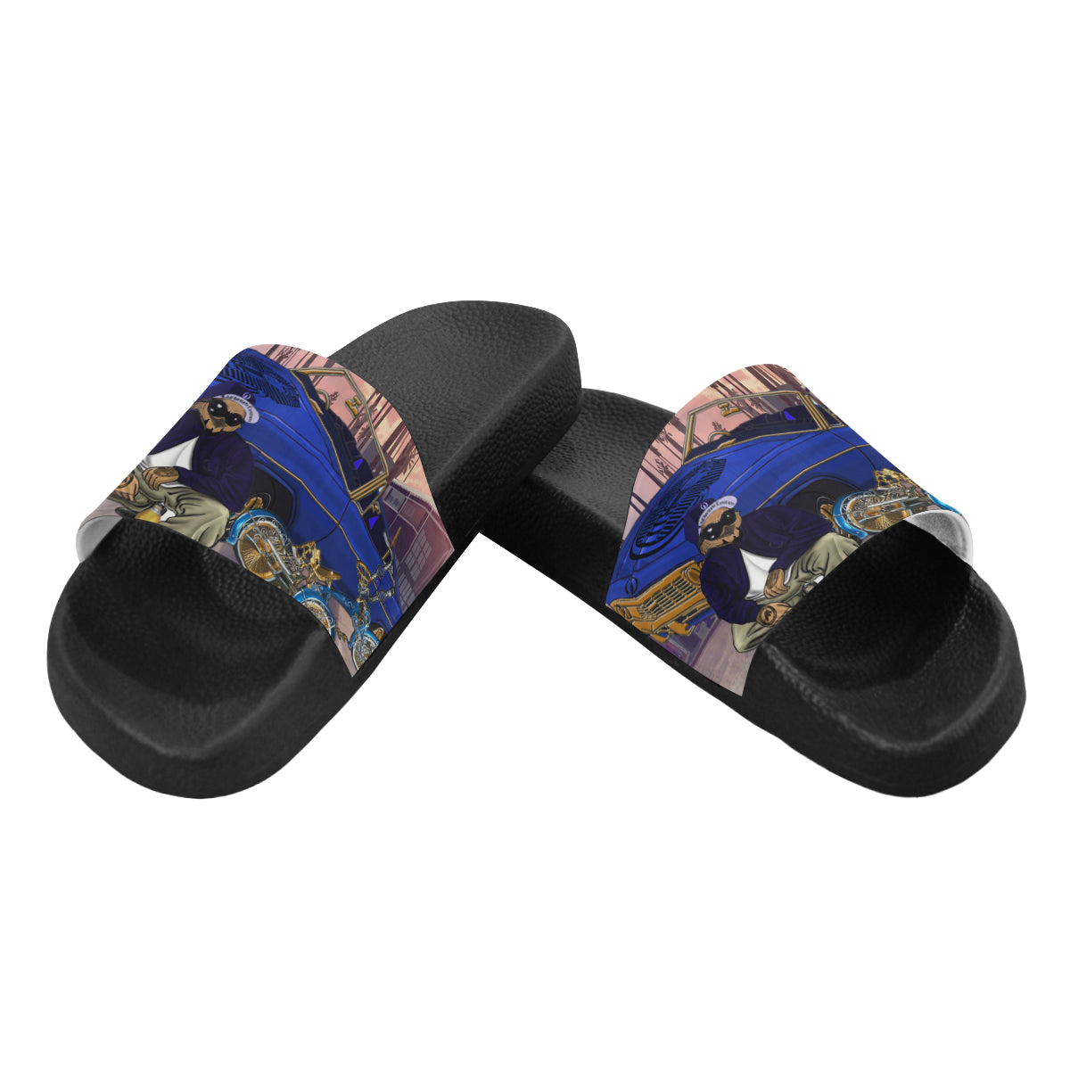 THE OWL N.W,A Men's Slide Sandals (Model 057)