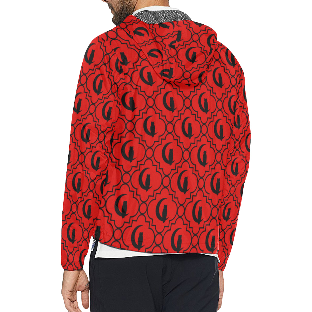 ELEGANCE R BLACC All Over Print Windbreaker for Unisex