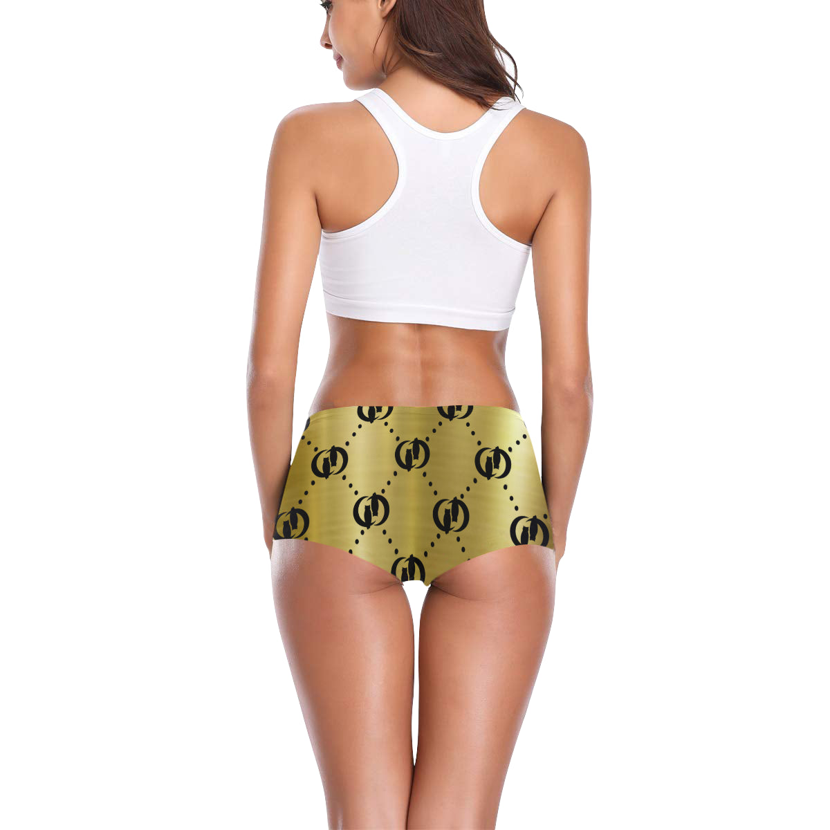GOLDIE BLACC TRIANGLE Women's All Over Print Boyshort Panties (Model L31)