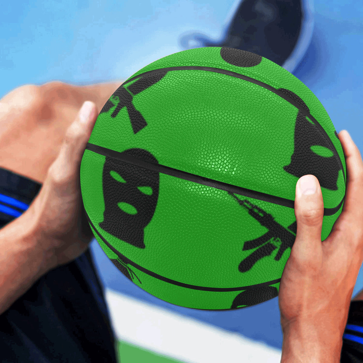DRILLIN FULLY GREEN All Over Print Basketball